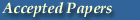Accepted Papers